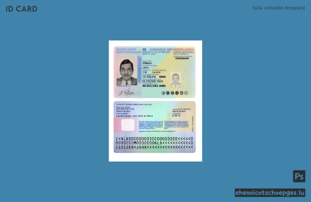 Vorschau des Personalausweises der Niederlande